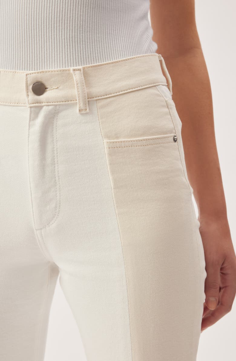 DL1961 Patti Frayed High Waist Ankle Straight Leg Jeans, Alternate, color, 