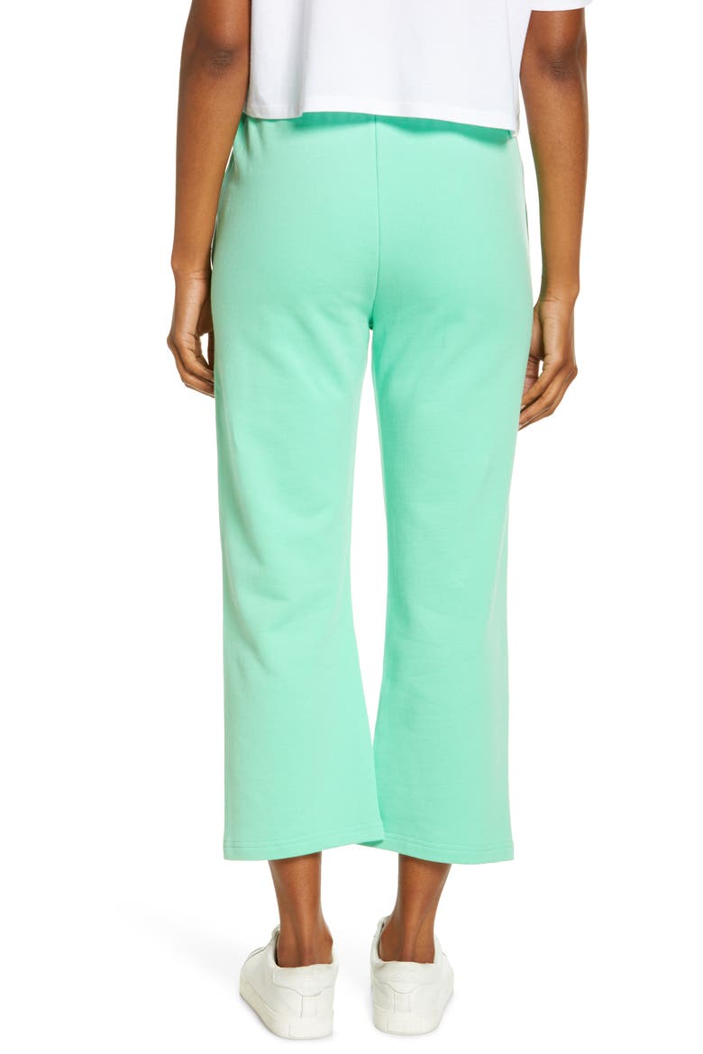 Women's Keyla Cotton Lounge Crop Pants, Alternate, color, SPRING GREEN