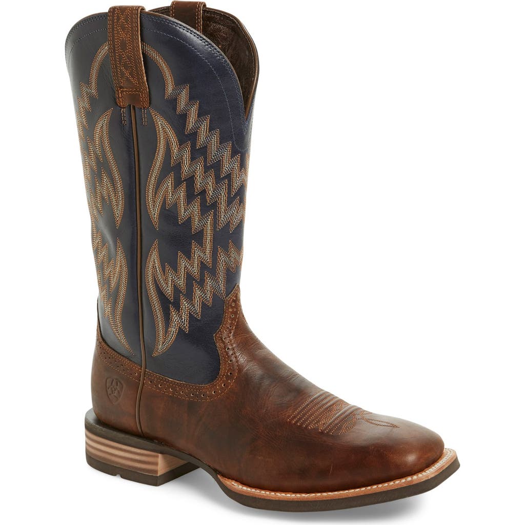 Ariat 'tycoon' Nine-row Stitch Cowboy Boot In Brown