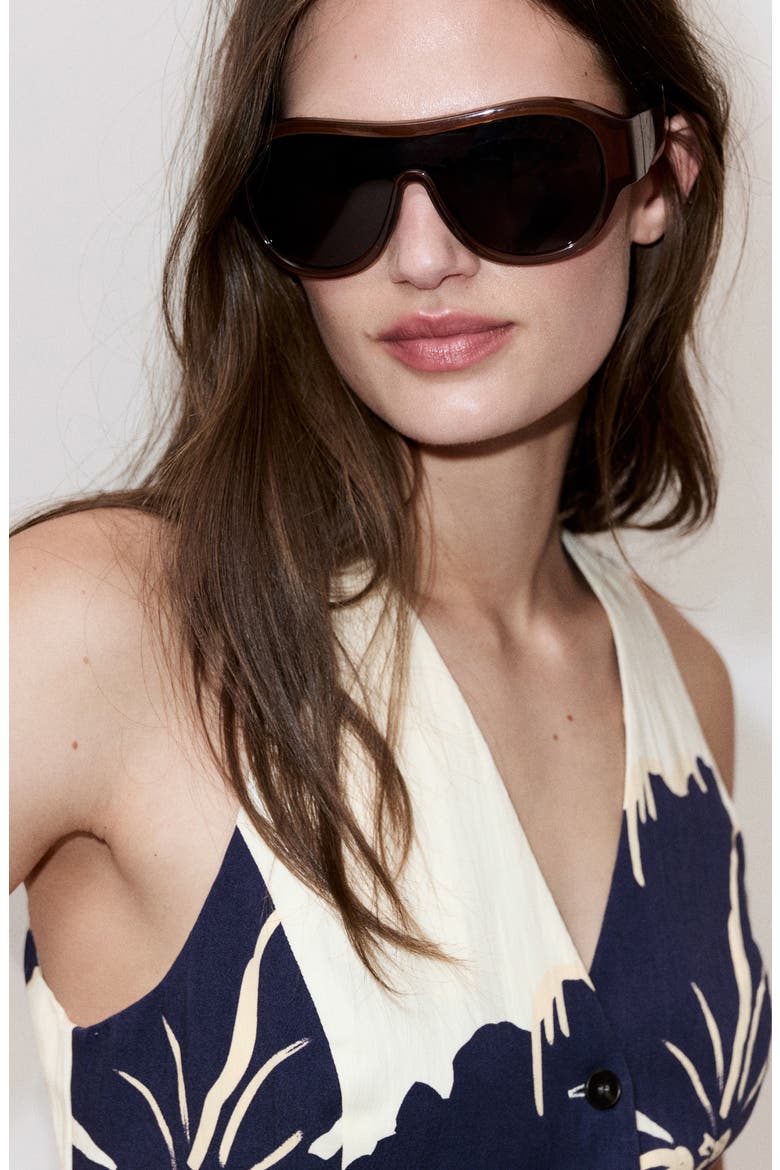 Floral Print Vest, Alternate, color, OFF WHITE