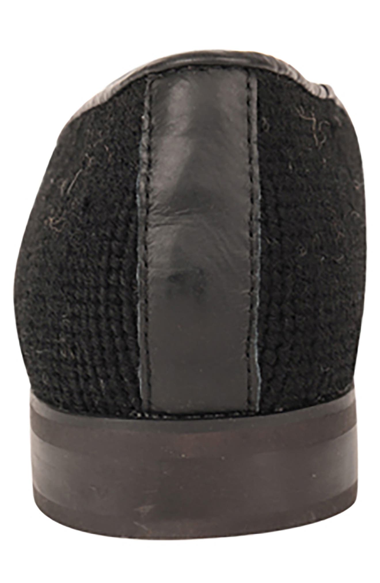 ByPaige BY PAIGE Needlepoint Big Cat Flat, Alternate, color, Black