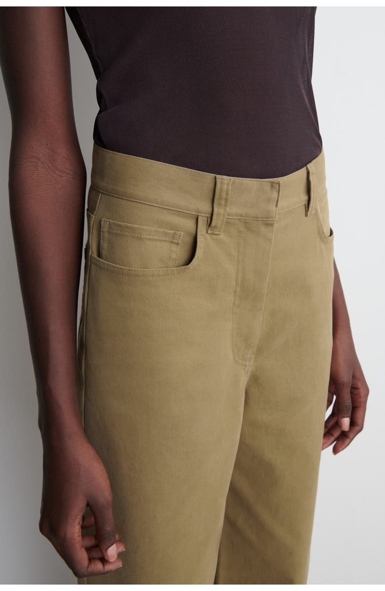 COS Cotton Cropped Wide-Leg Trousers, Alternate, color, Camel