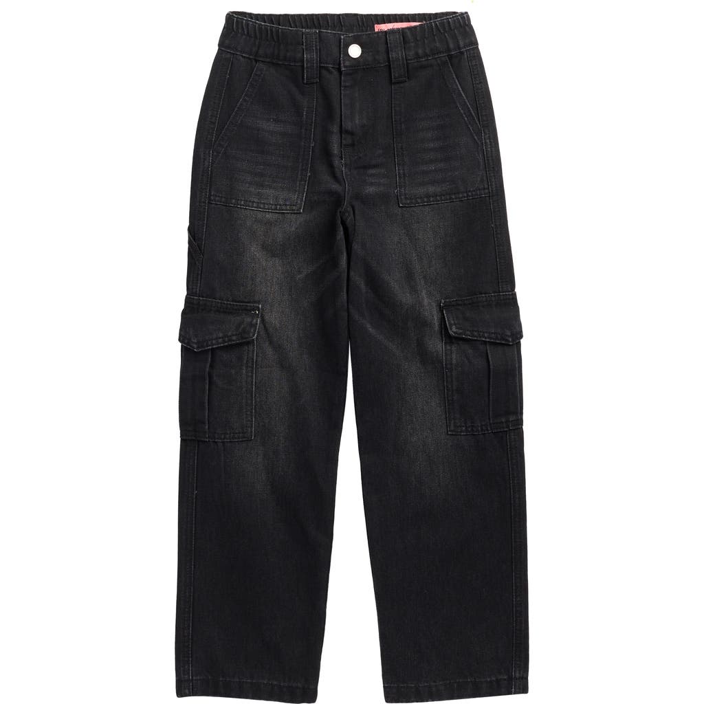 Blanknyc Kids' Cargo Denim Jeans In Black