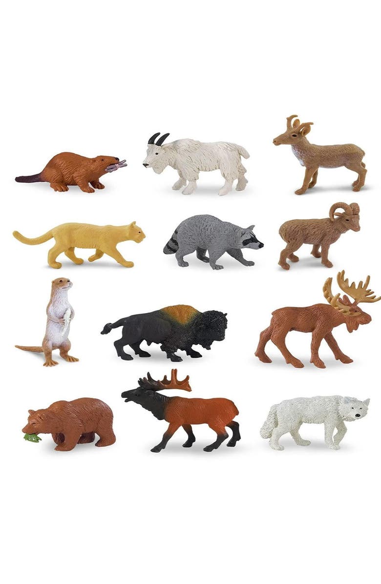 Kaplan Early Learning Company Animals from Across the Land Mini Set, Alternate, color, Multicolored