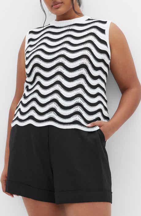 Cornelia Wave Openwork Top