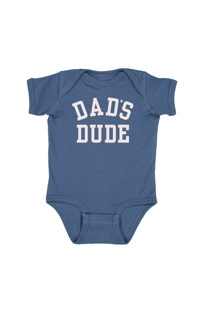 Sweet Wink Dad's Dude Short Sleeve Bodysuit, Main, color, Indigo