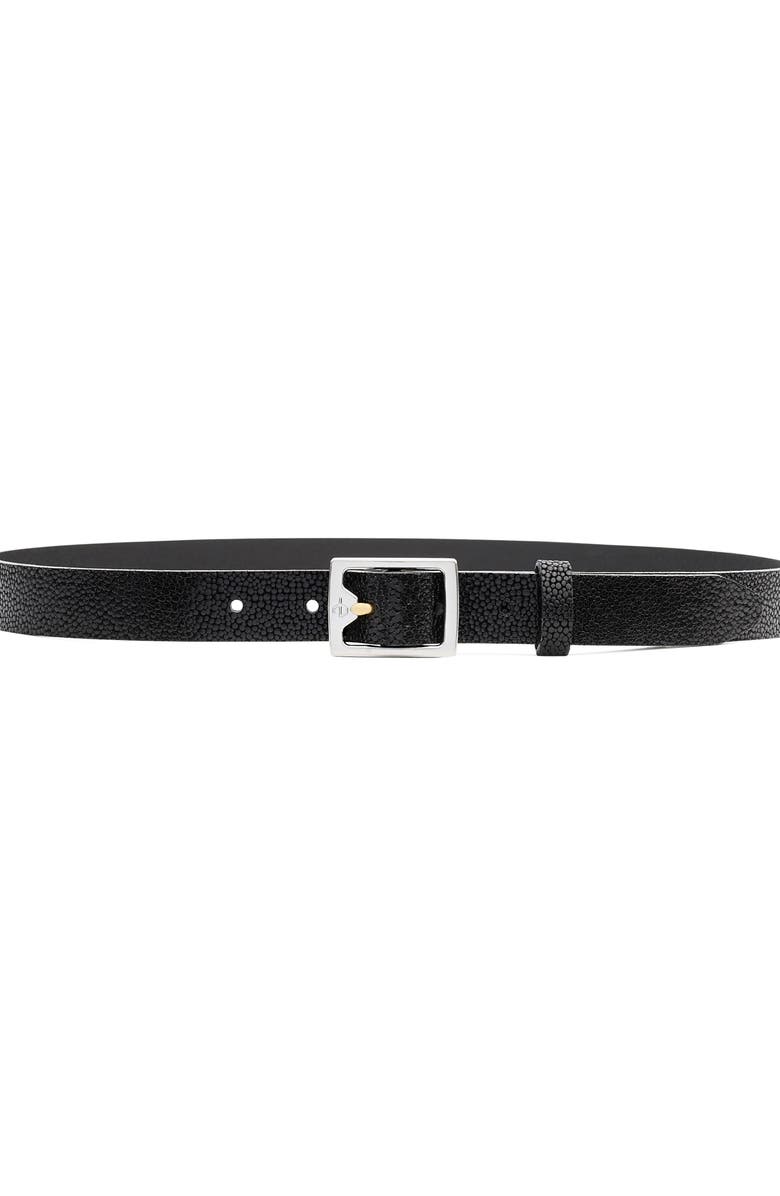 rag & bone Boyfriend 2.0 Textured Leather Belt, Main, color,
