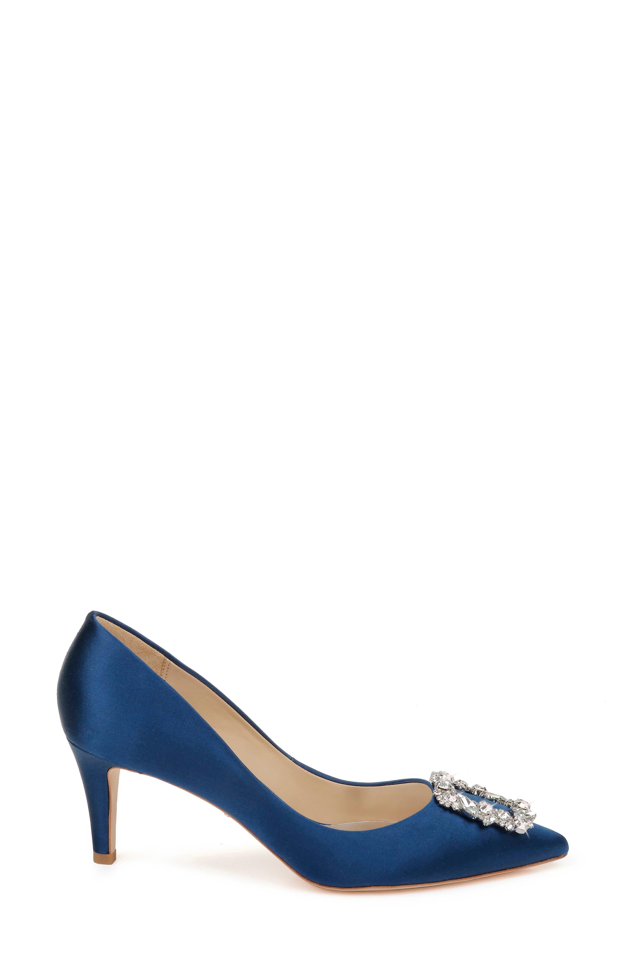Collection Carrie Crystal Embellished Pump, Alternate, color, NAVY