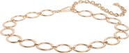 Steve Madden Oversize Oval Ring Chain Belt