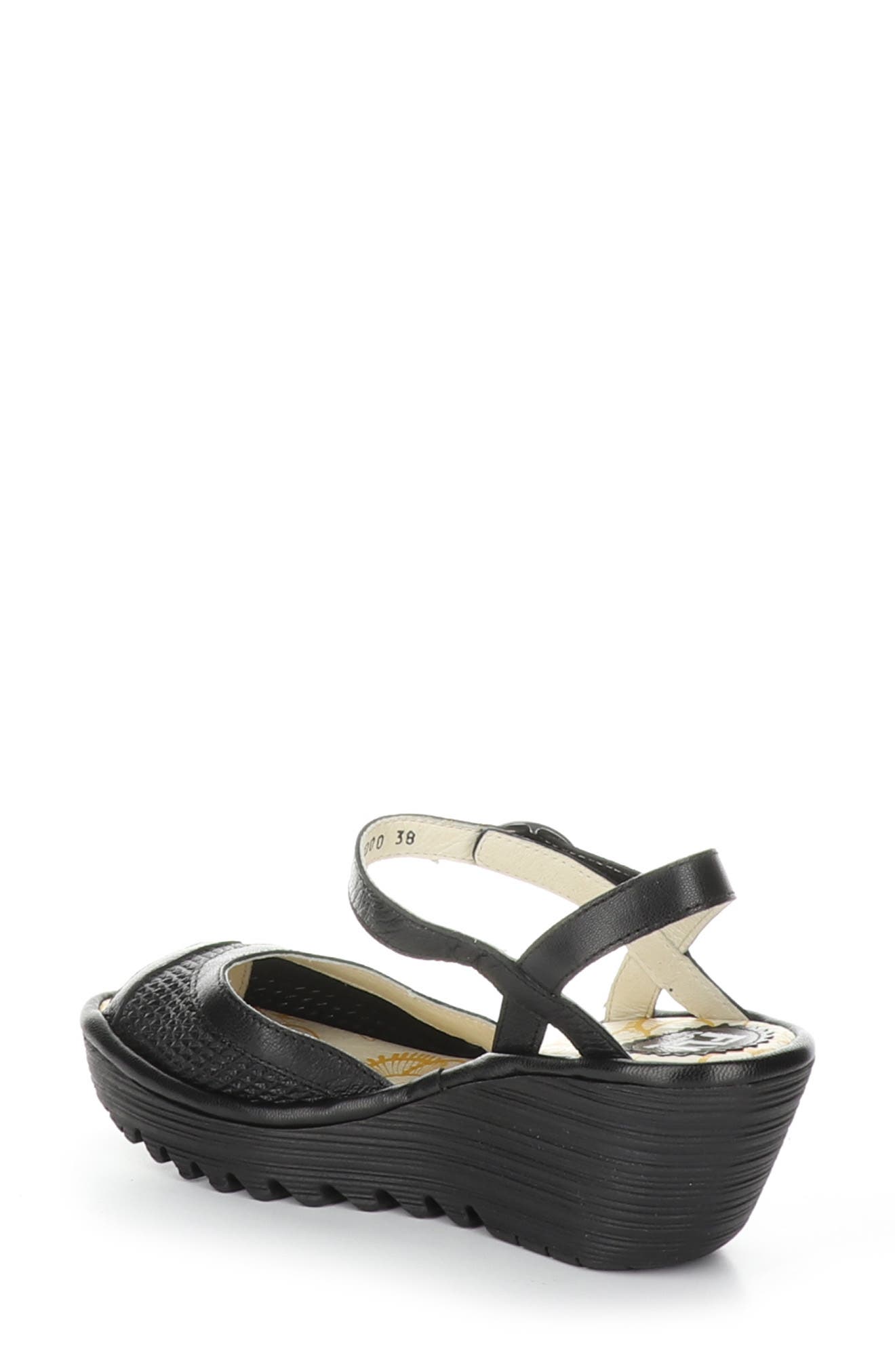 Fly London Yans Wedge Sandal, Alternate, color, 