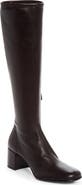 Prada Stretch Leather Knee High Boot