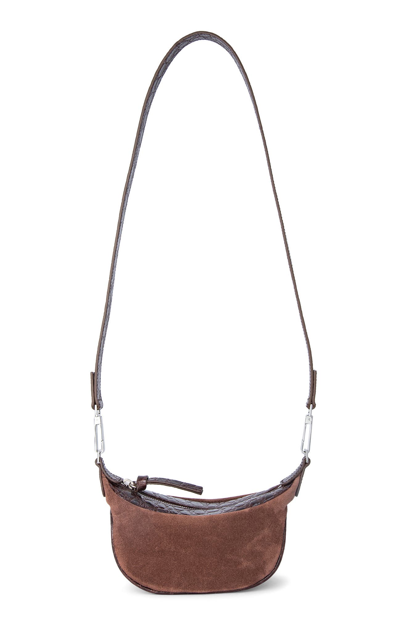 By Far Mini Ami Leather Shoulder Bag, Alternate, color, 