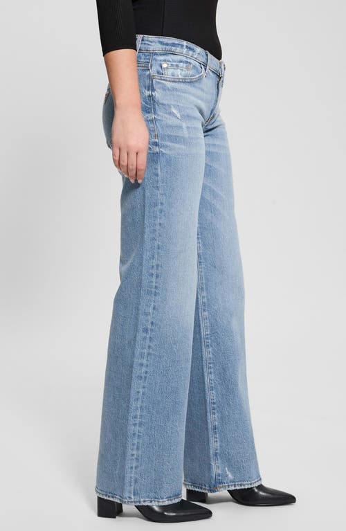 GUESS GUESS LOW RISE DISTRESSED SLOUCHY STRAIGHT LEG JEANS