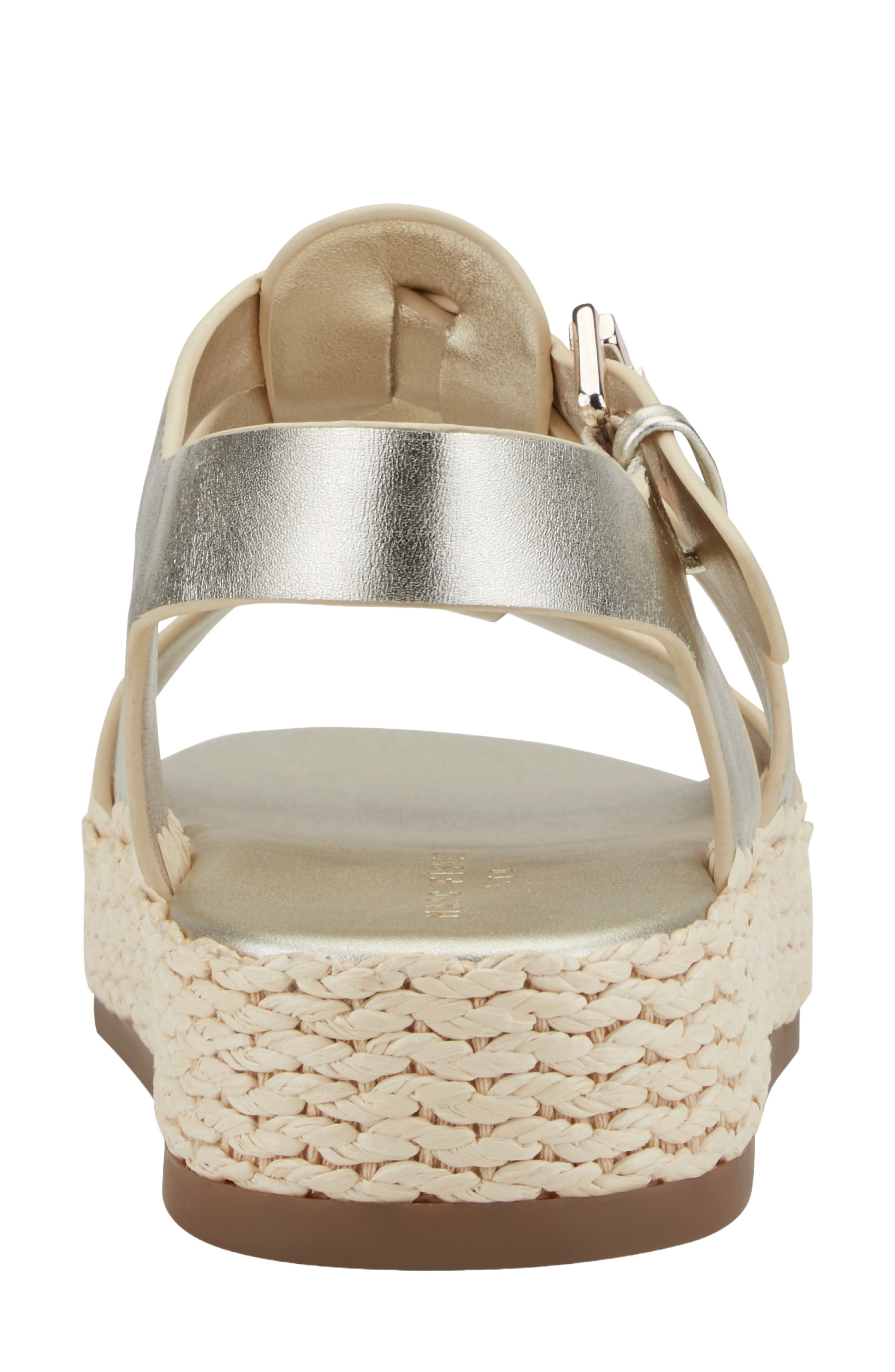 Elissa Platform Sandal, Alternate, color, GOLD