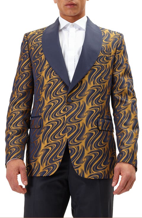Psychedelic Texture Tuxedo Jacket