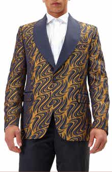 Psychedelic Texture Tuxedo Jacket