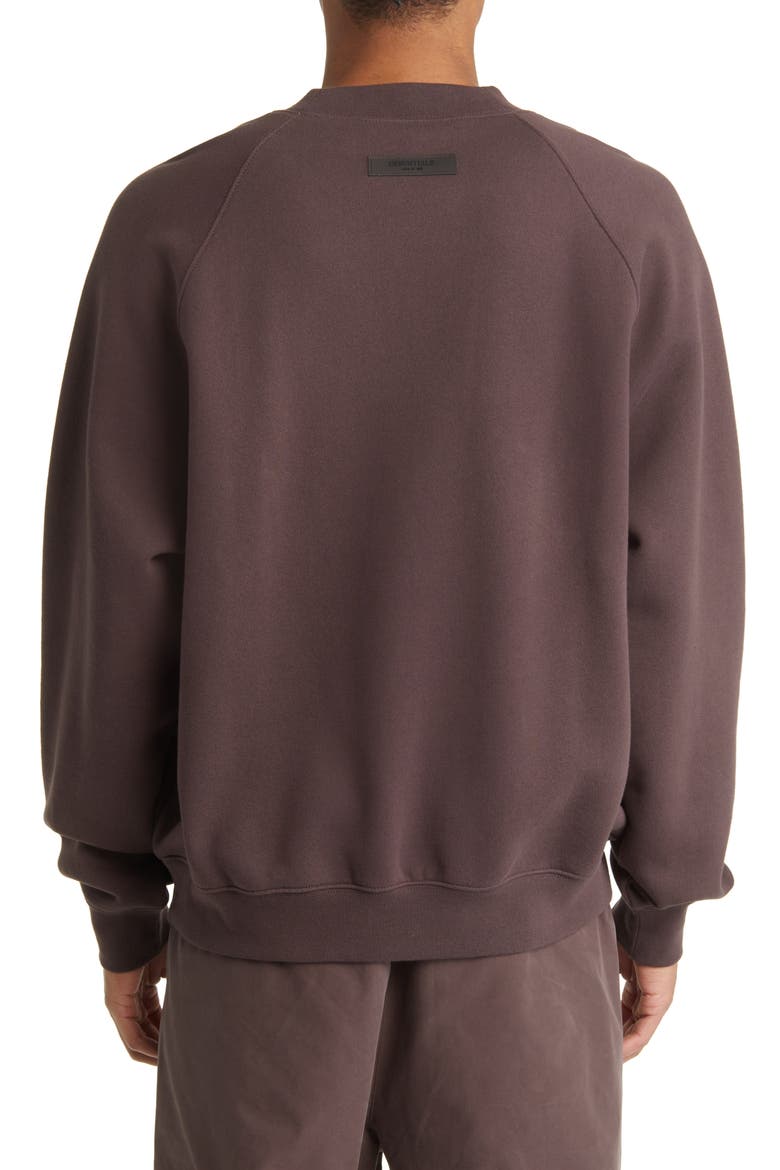 Essentials Crewneck Sweatshirt, Alternate, color, PLUM