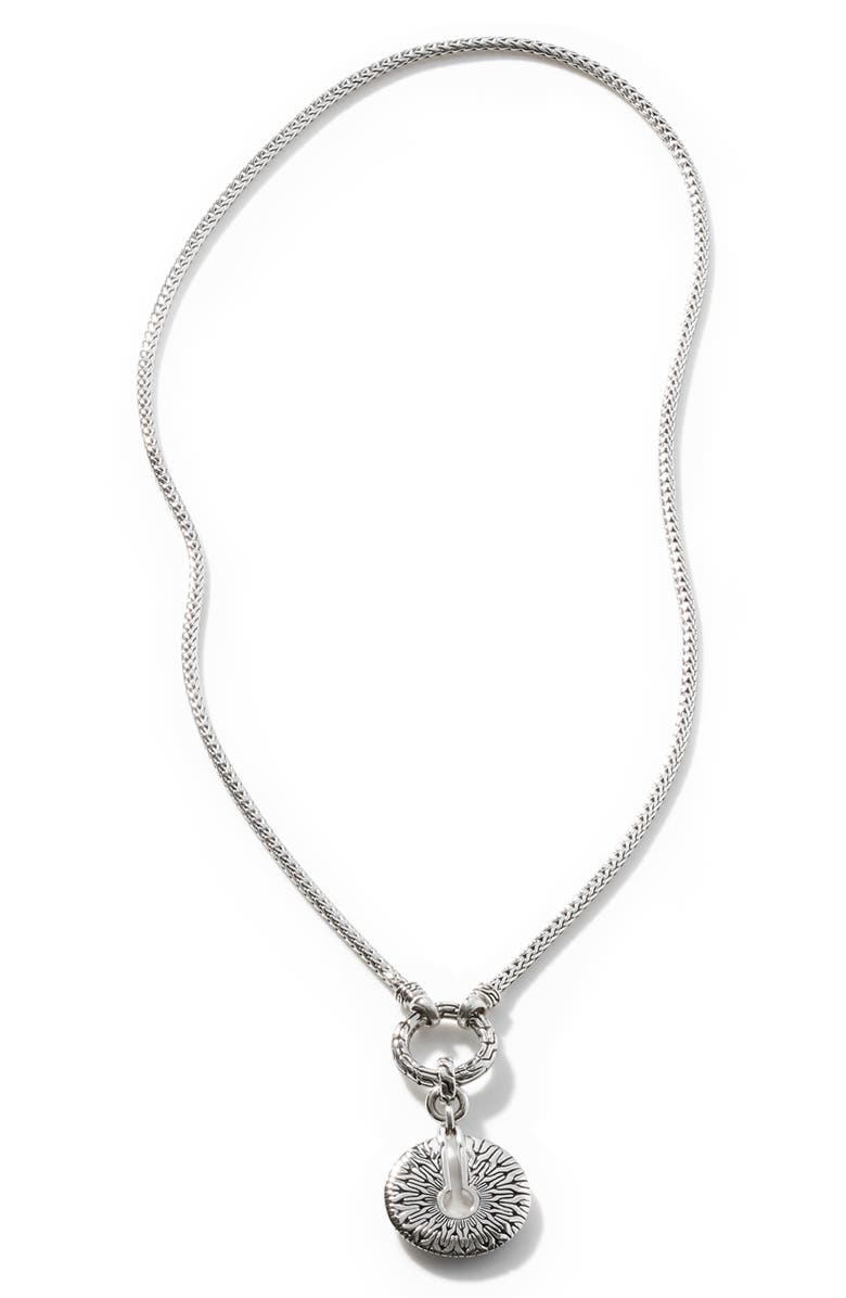 John Hardy Classic Chain Radial Amulet Necklace, Alternate, color, 