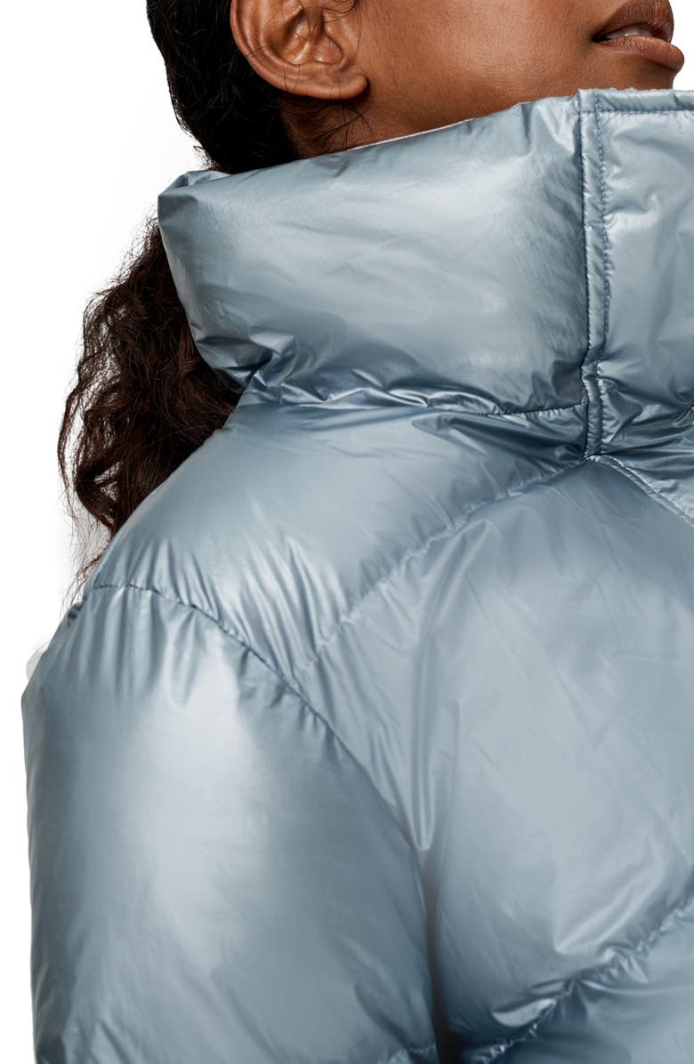 Noize Crop Metallic Puffer Jacket, Alternate, color, 