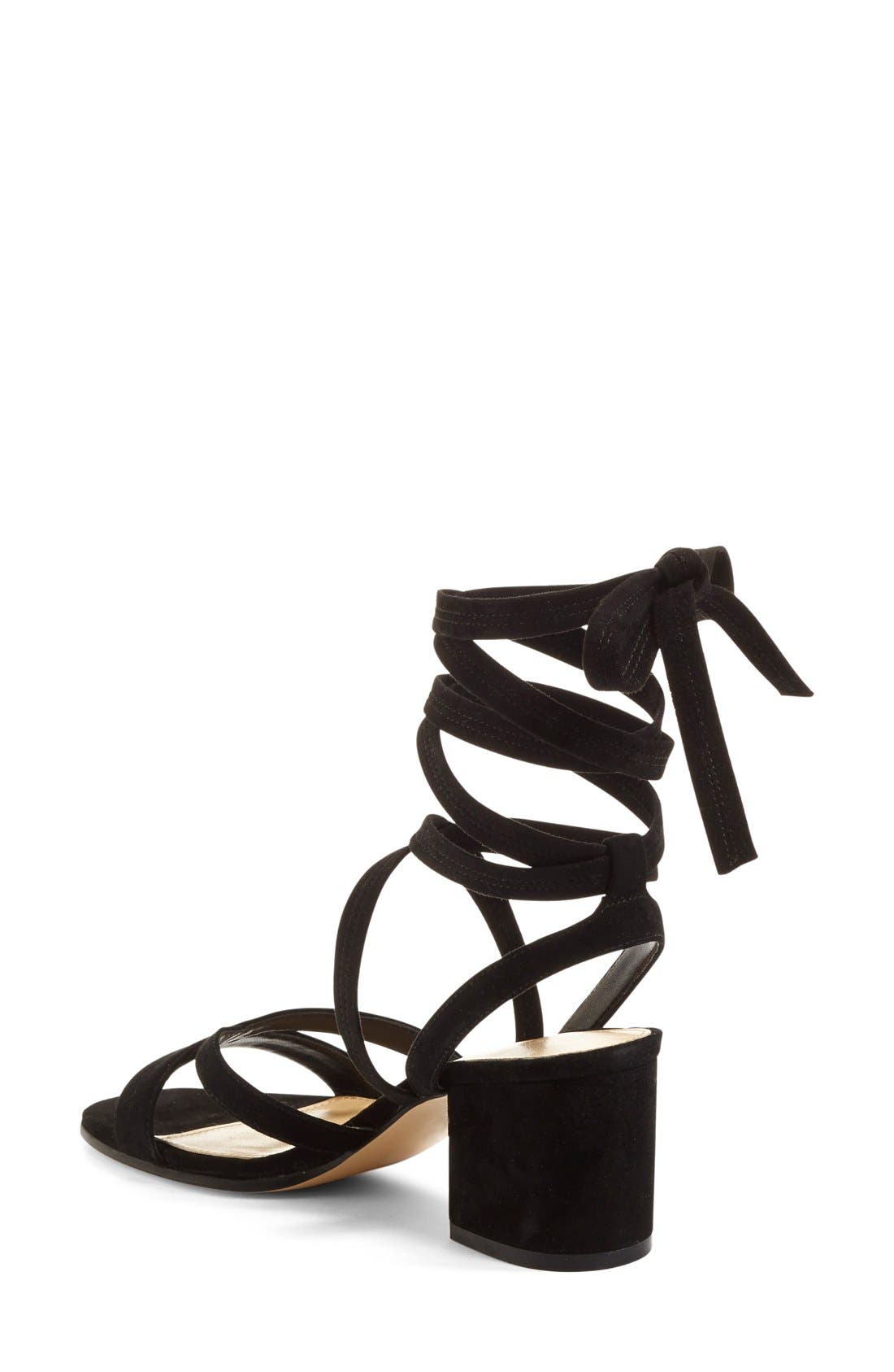 Ivanka Trump 'Ellyn' Lace-Up Sandal, Alternate, color, 