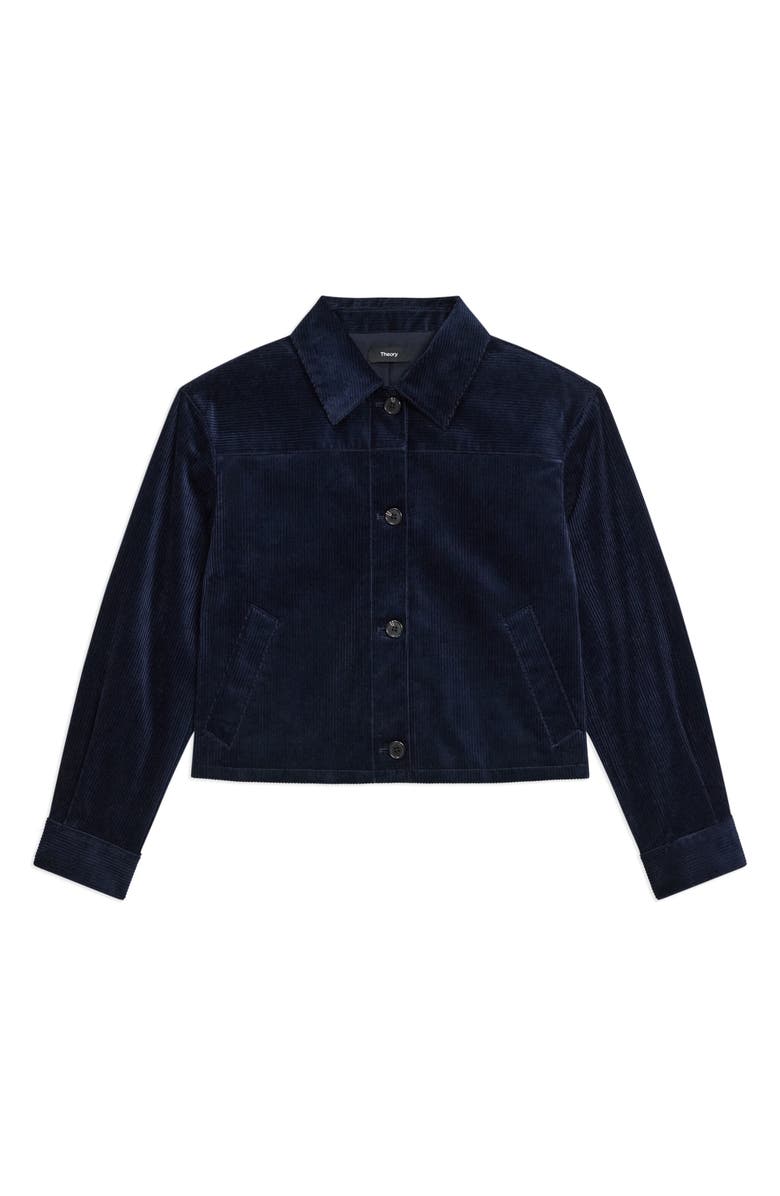 Theory Jones Corduroy Shirt Jacket, Alternate, color, Blue Navy