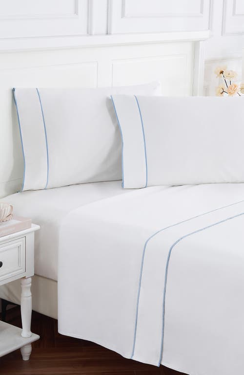Melange Home Framed 600 Thread Count Sateen Sheet Set In Multi