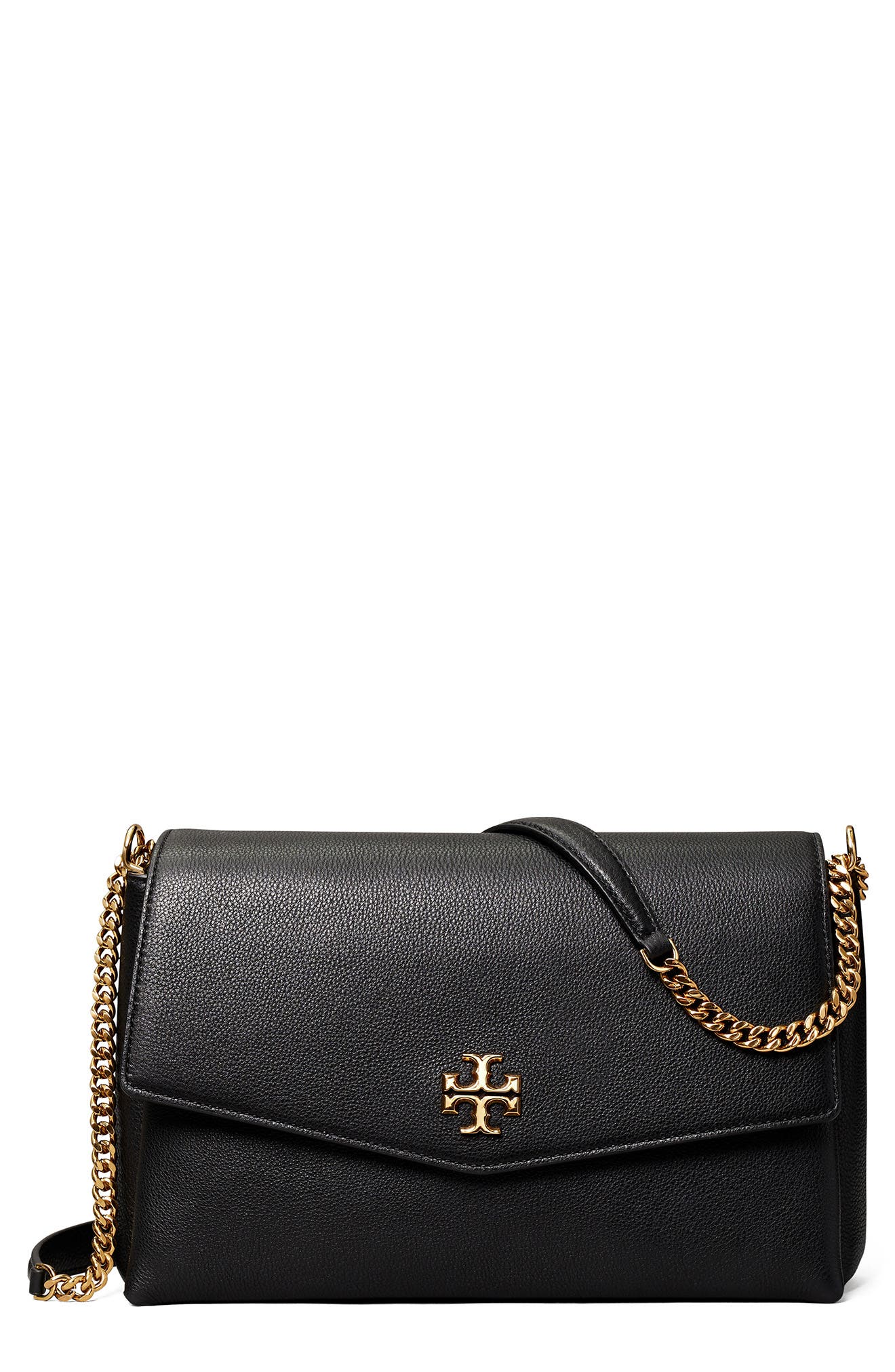 Tory Burch Kira Pebble Leather Convertible Shoulder Bag, Main, color, 