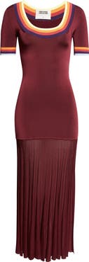 Christopher John Rogers Saucer Neck Maxi Sweater Dress