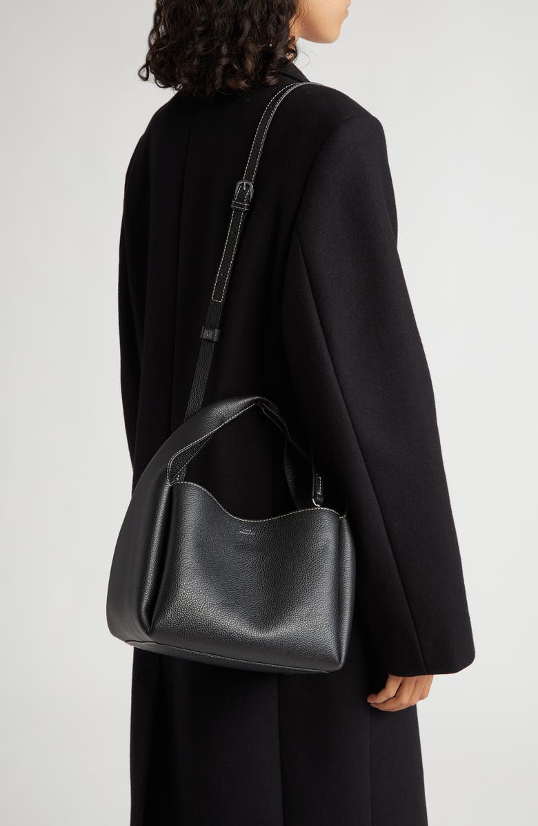 TOTEME Leather Bucket Bag, Alternate, color,