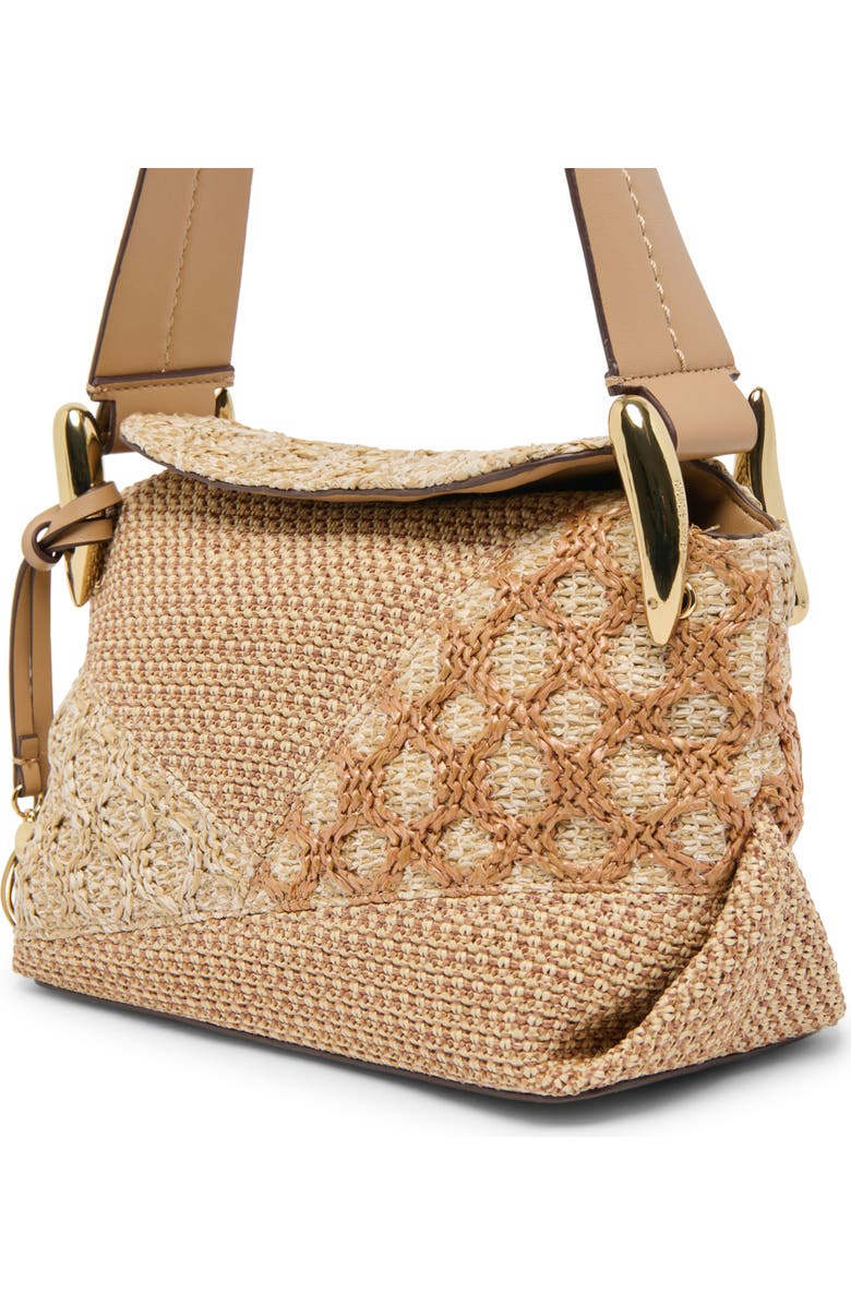 Dolce Vita Matilda Patchwork Raffia Shoulder Bag, Alternate, color,