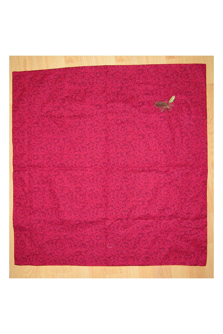Red Plaid Cotton Euro Pillow Sham, Main, color, Red