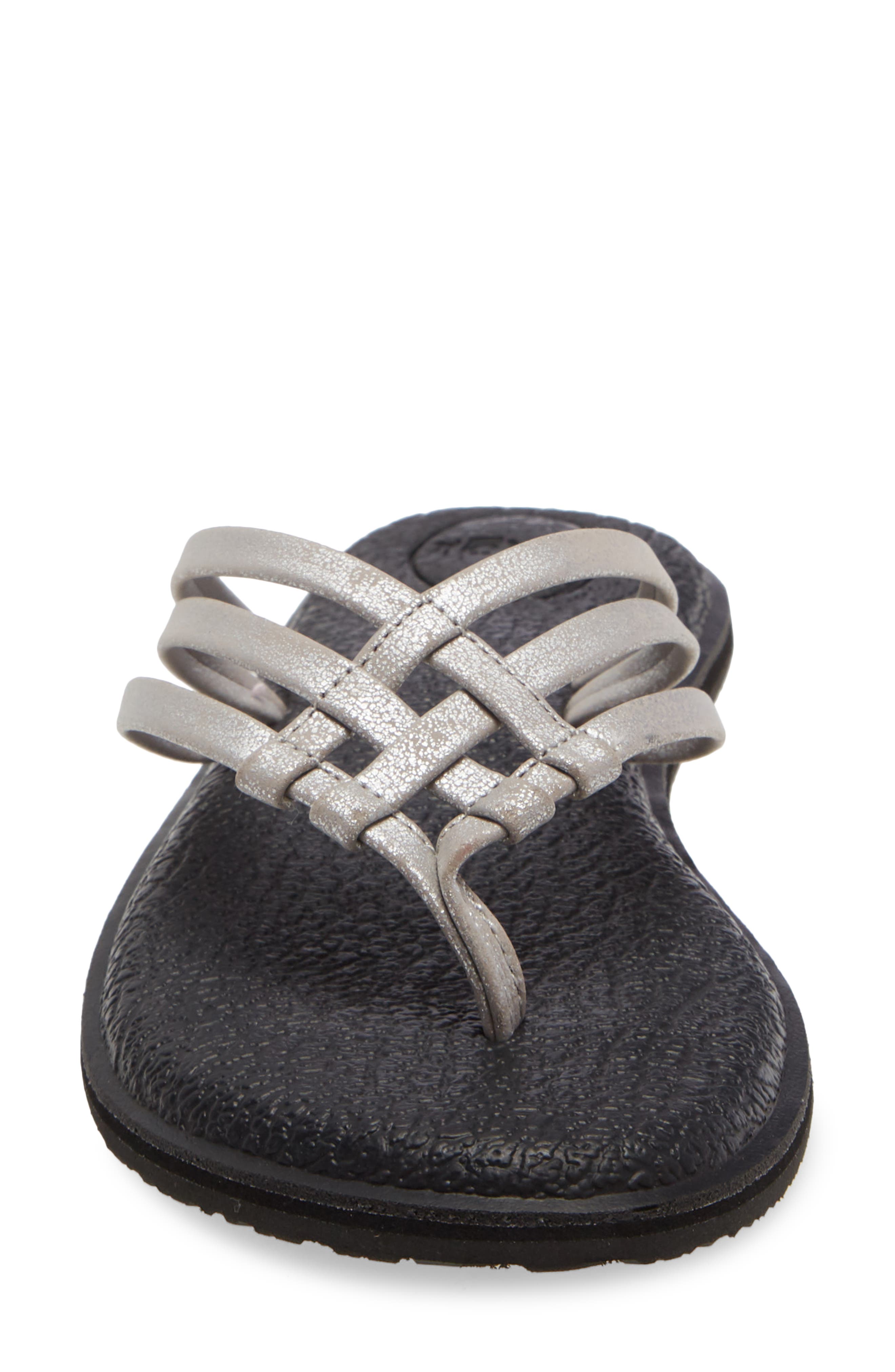 Sanuk Yoga Salty Shimmer Flip Flop, Alternate, color, 