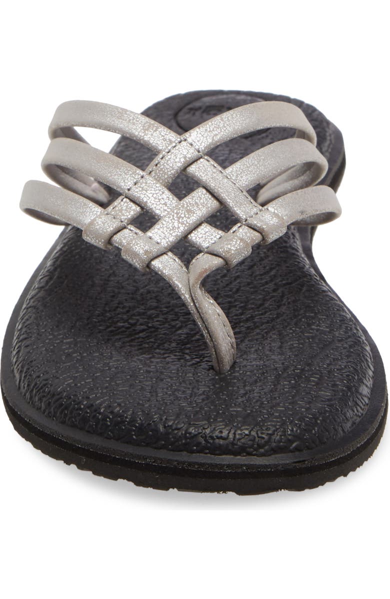 Sanuk Yoga Salty Shimmer Flip Flop, Alternate, color,