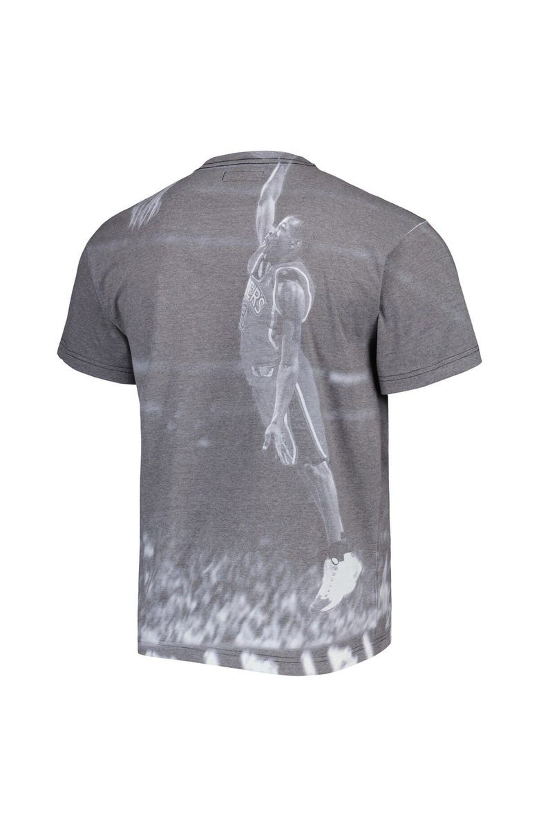 Mitchell & Ness Men's Mitchell & Ness Allen Iverson Heather Gray Philadelphia 76ers Above The Rim T-Shirt, Alternate, color, 