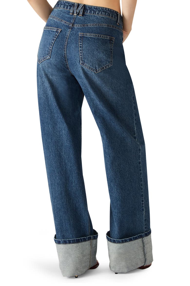 Romona Wide Leg Cuffed Jeans, Alternate, color, MIDNIGHT BLUE
