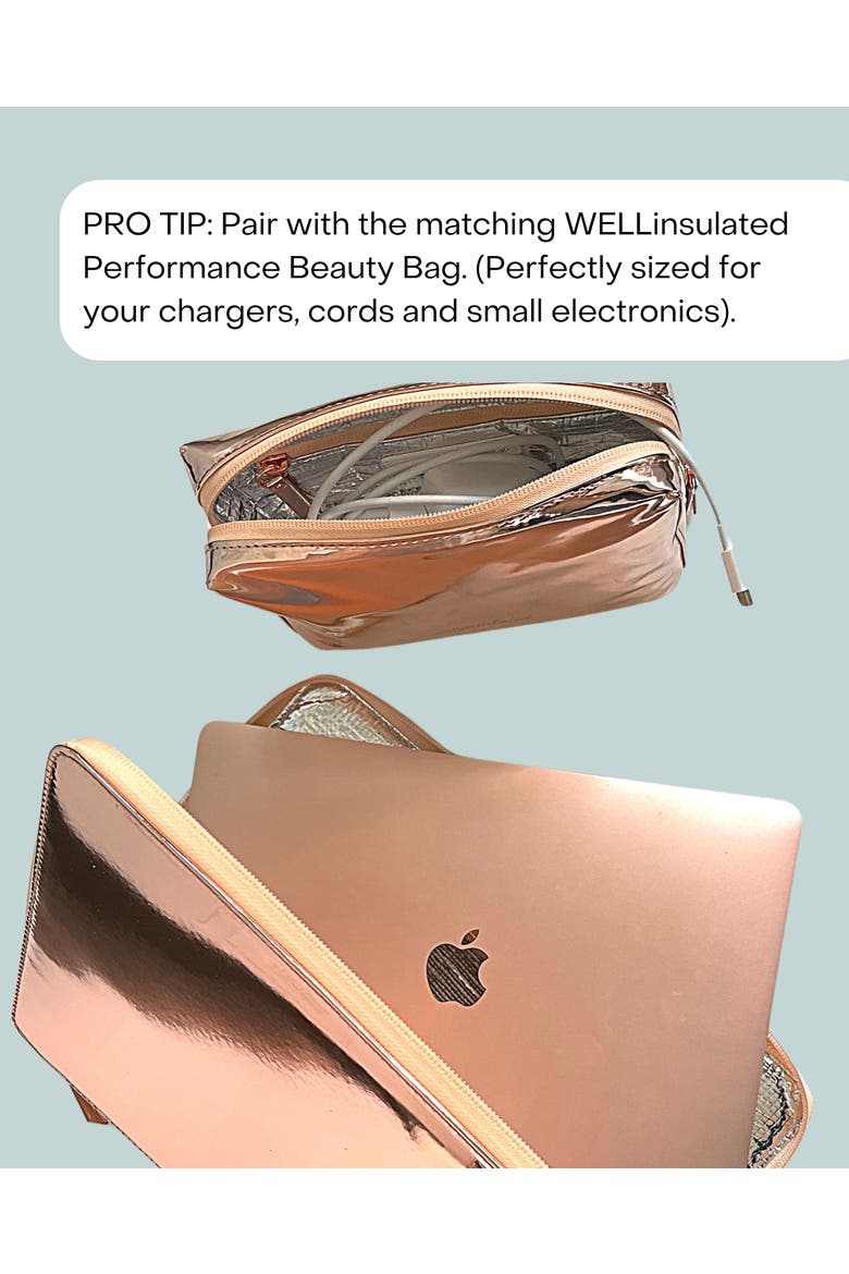 Performance Laptop Sleeve, Alternate, color, Rose Gold