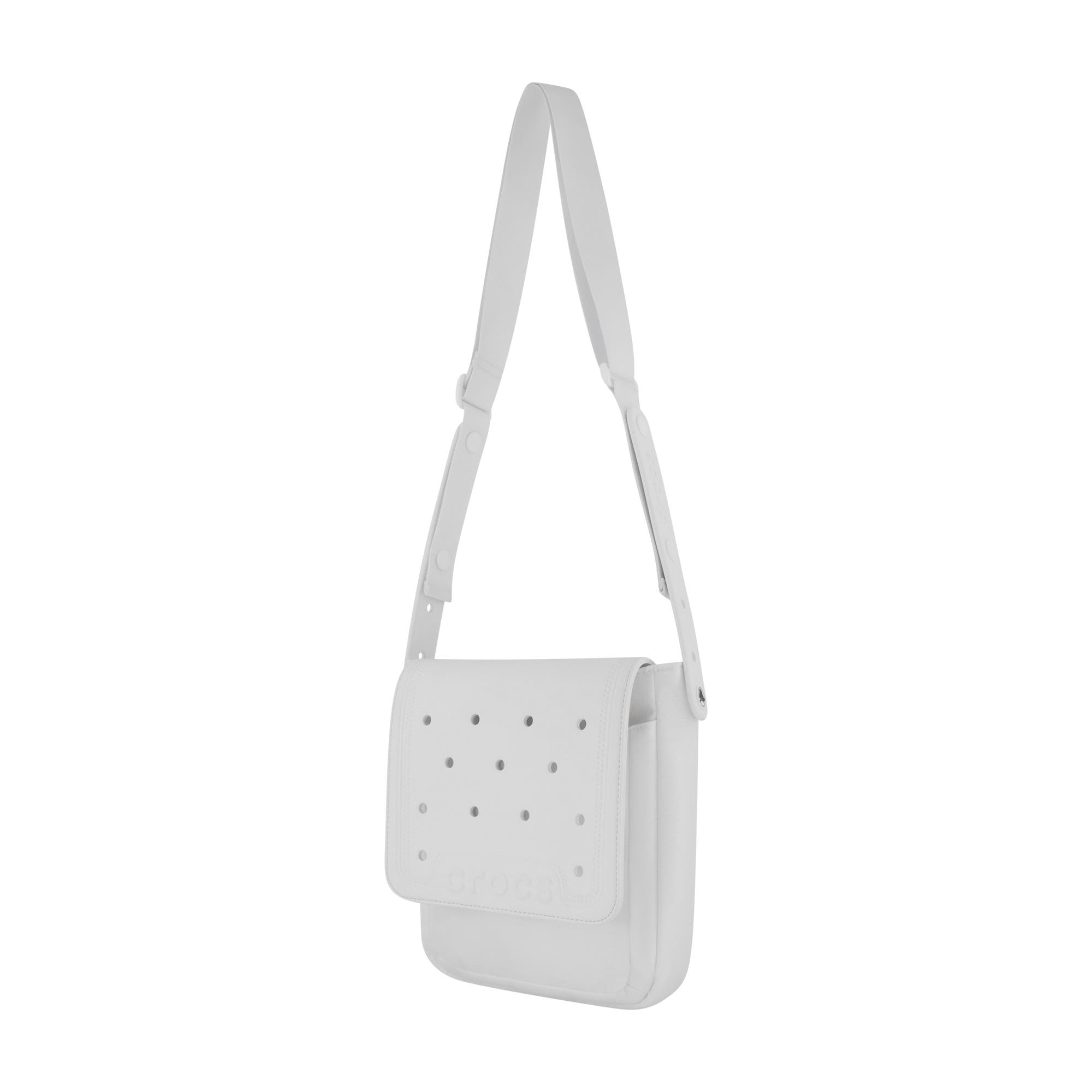 CROCS Classic Crossbody with front flap, Alternate, color, White