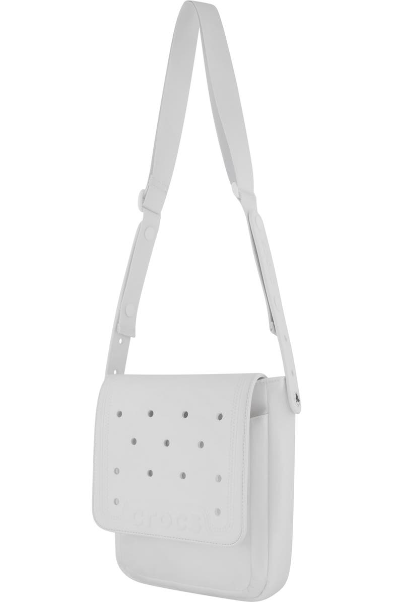 CROCS Classic Crossbody with front flap, Alternate, color, White