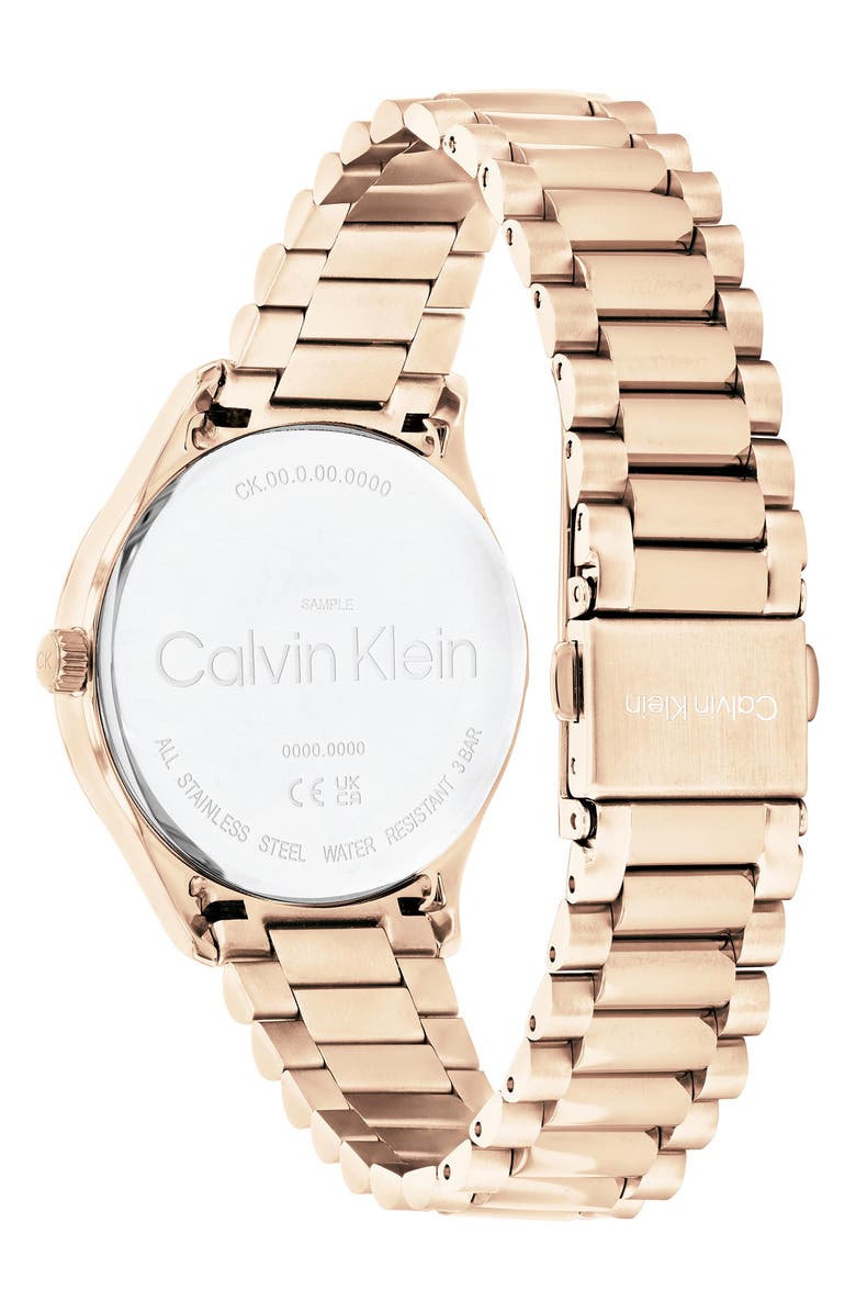 Calvin Klein CK Iconic Bracelet Watch, 35mm, Alternate, color, Burgundy