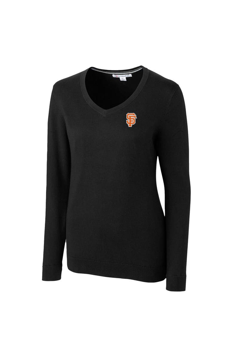 Cutter & Buck Women's Cutter & Buck  Black San Francisco Giants City Connect Lakemont Tri-Blend Pullover Sweater, Alternate, color, 