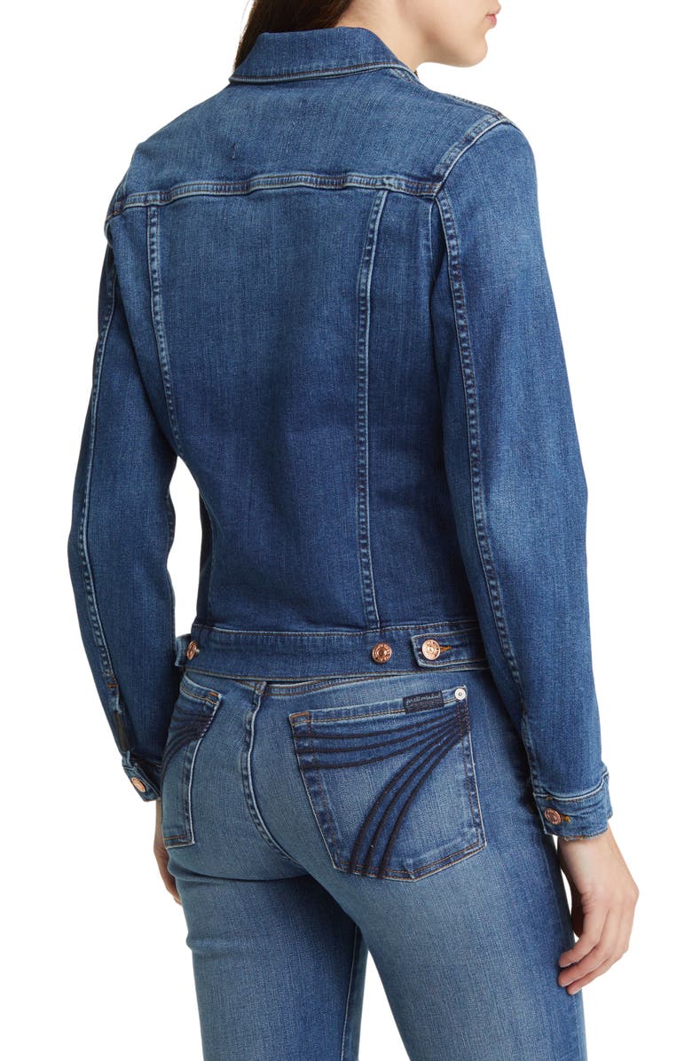 7 For All Mankind Modern Denim Trucker Jacket, Alternate, color, 