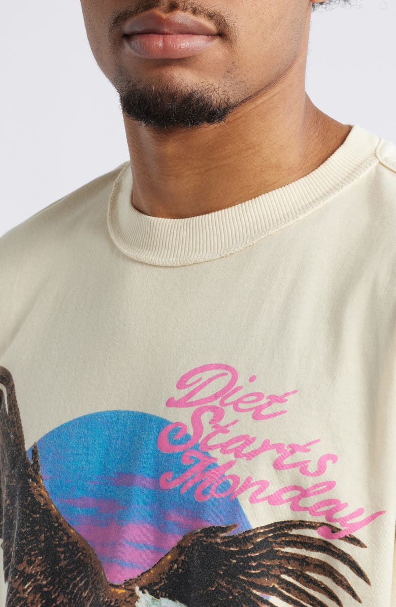 DIET STARTS MONDAY Sunset Cotton Graphic T-Shirt, Alternate, color, 