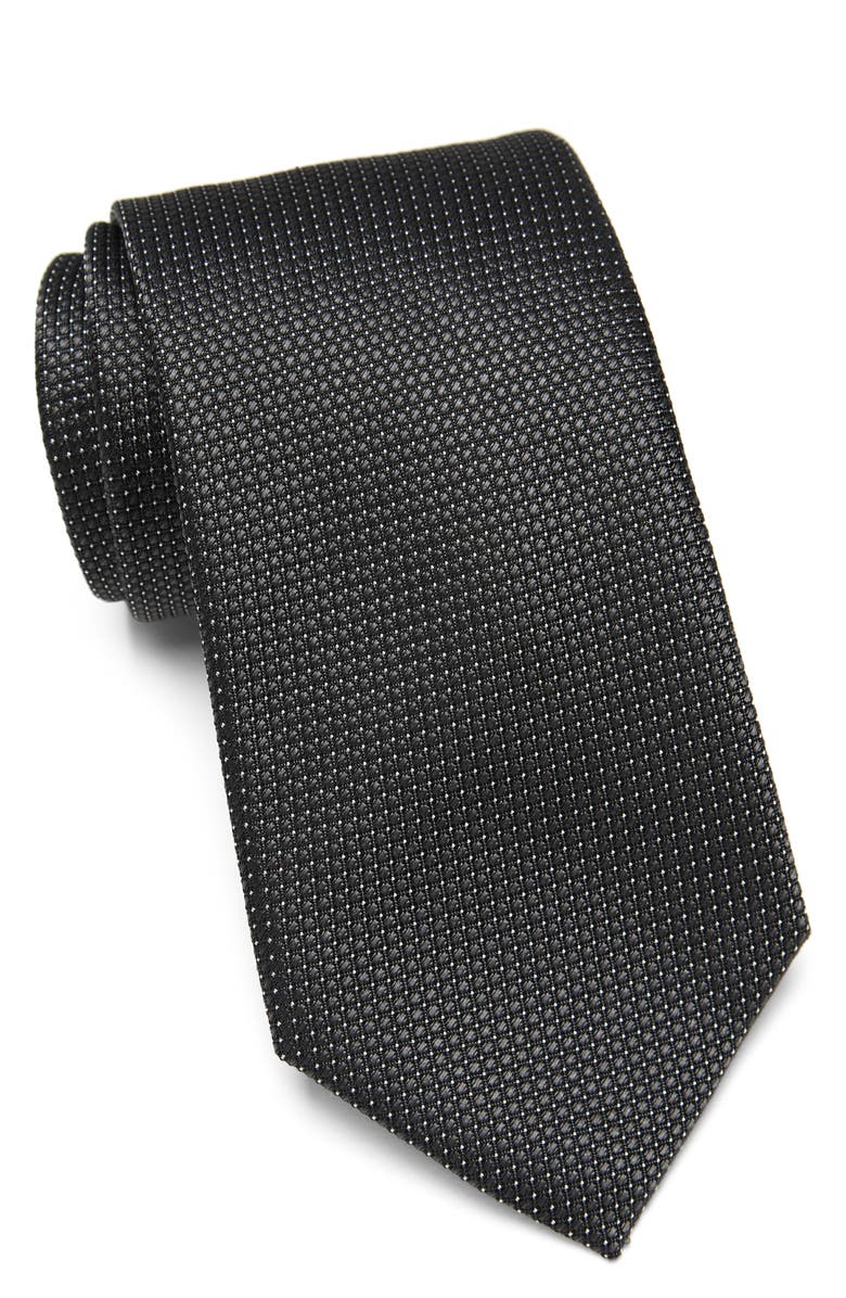 Duchamp Neat Textured Silk Tie, Main, color,