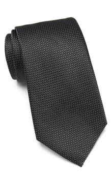 Neat Textured Silk Tie