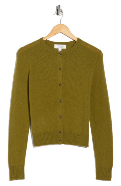 Crewneck Cashmere Cardigan