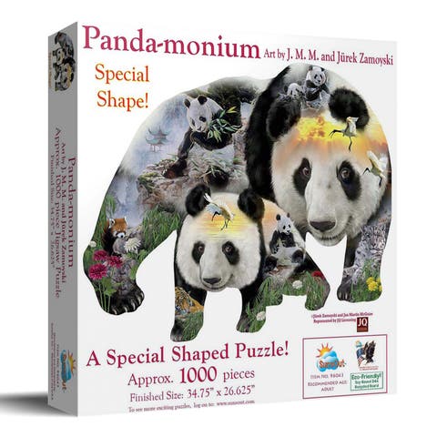 Panda-Monuim 1000 piece Jigsaw Puzzle for Adults Special Shape