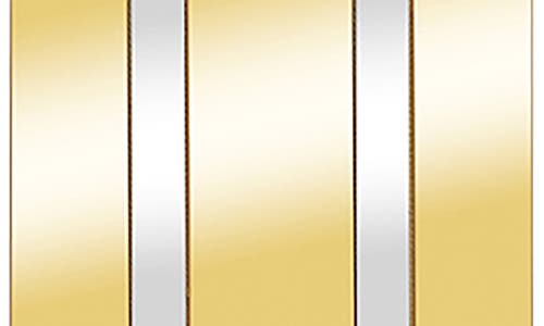 Van Heusen Stripe Dog Tag Pendant Necklace In Gold