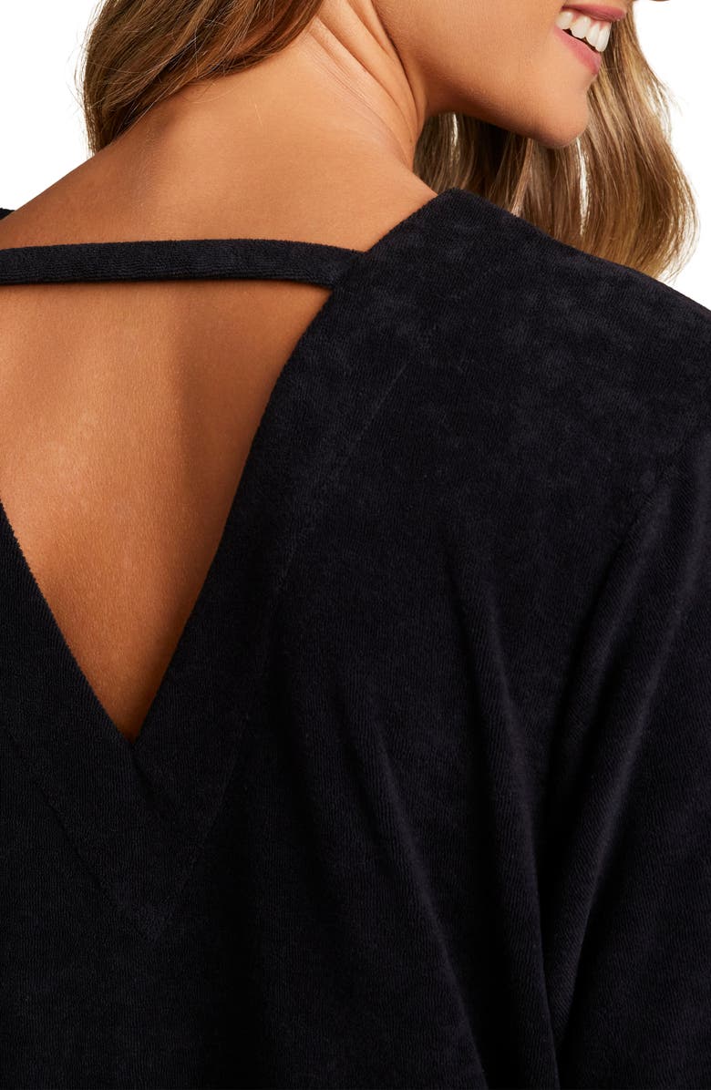 Barefoot Dreams<sup>®</sup> Cozy Terry<sup>®</sup> Double V Caftan Nightgown, Alternate, color,