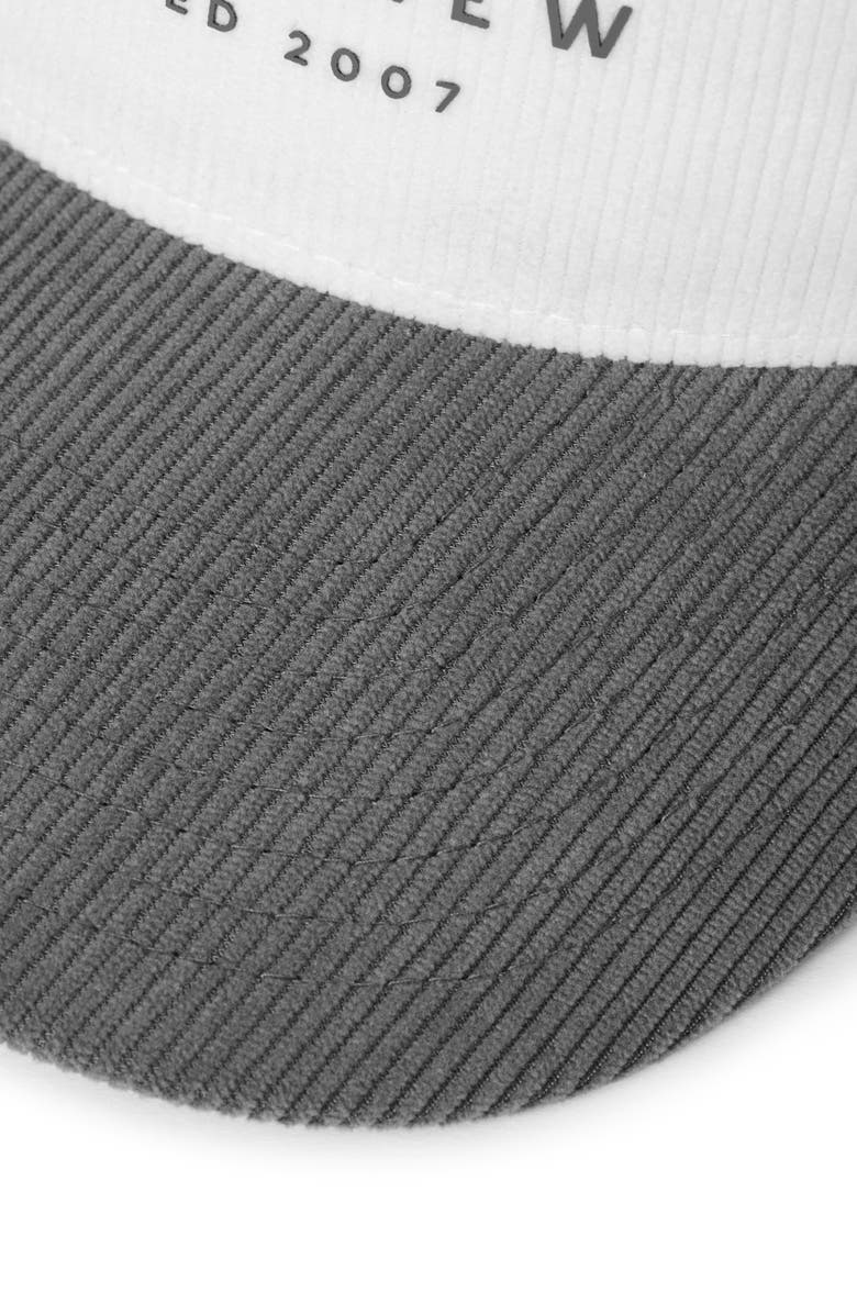 TravisMathew Bike Tour Corduroy Snapback Baseball Hat, Alternate, color, White