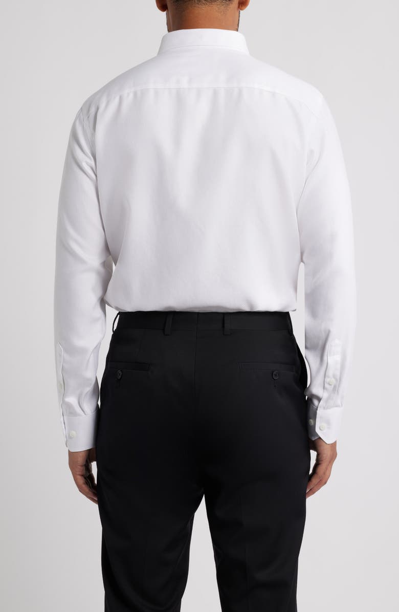 Johnston & Murphy Non-Iron Cotton Dobby Dress Shirt, Alternate, color, White